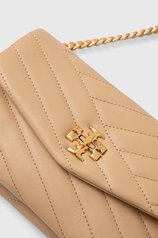 Tory Burch torebka skórzana Kira Chevron beżowy 90343.251