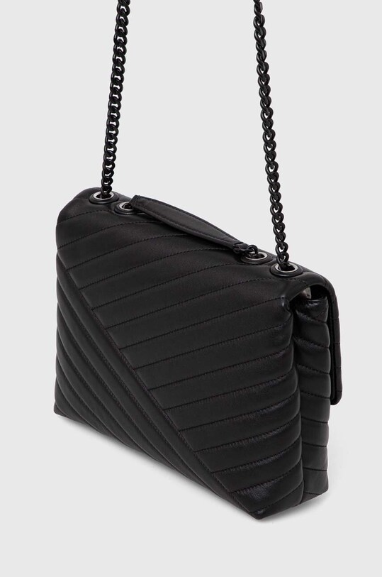 Doplňky Kožená kabelka Tory Burch Kira Chevron 90857.003 černá