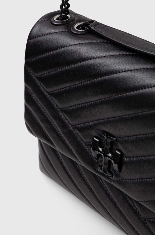 Kožená kabelka Tory Burch Kira Chevron černá 90857.003