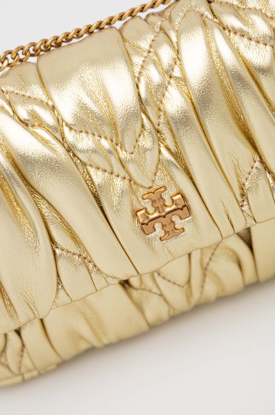 Tory Burch torebka skórzana Kira Metallic Diamond złoty 156840.700