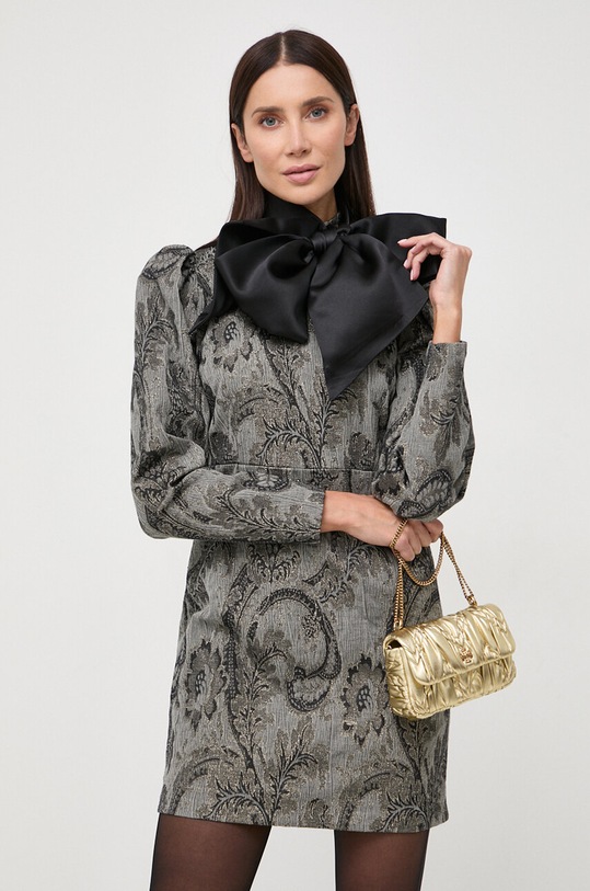 Tory Burch torebka skórzana Kira Metallic Diamond 156840.700