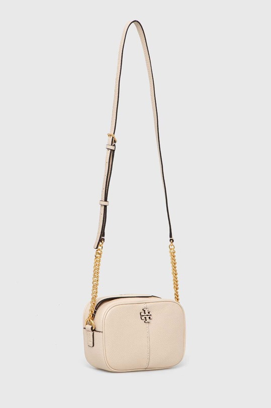 Tory Burch torebka skórzana McGraw Camera 147578.724 beżowy SS24