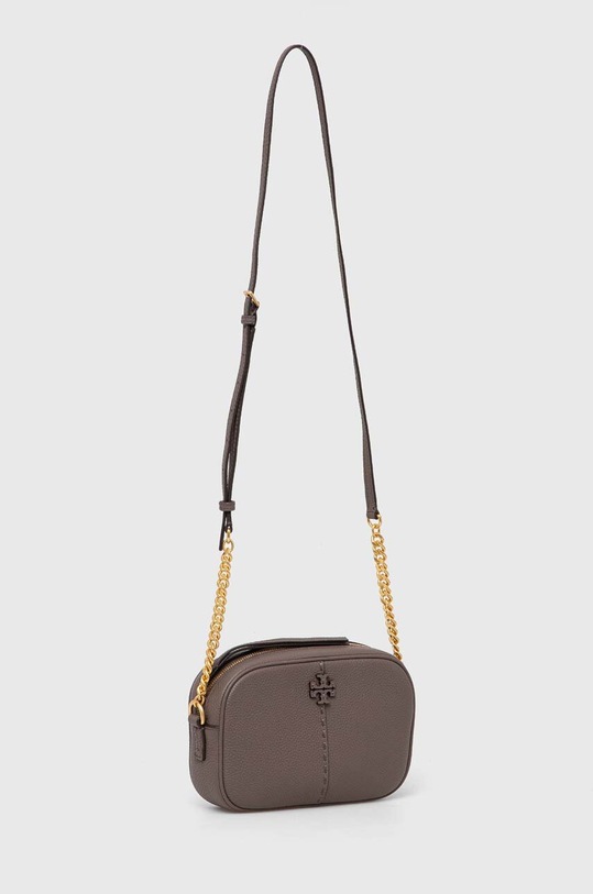 Tory Burch torebka skórzana McGraw Camera 147578.963 brązowy SS24