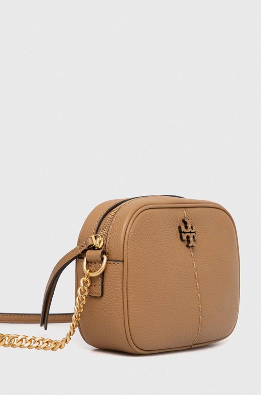 Tory Burch torebka skórzana McGraw Camera 147578.227 beżowy SS24