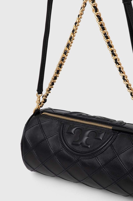 Akcesoria Tory Burch torebka skórzana Fleming Soft Barrel 150358.001 czarny
