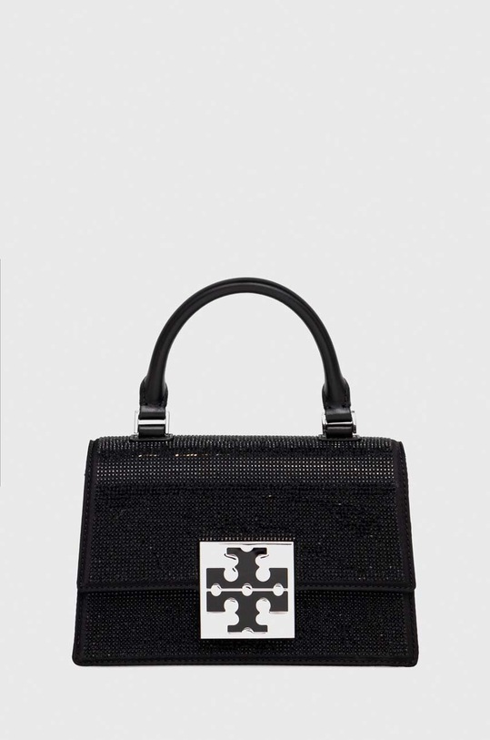 Tory Burch torebka Bon Bon Embellished Mini tekstylny czarny 150372.001