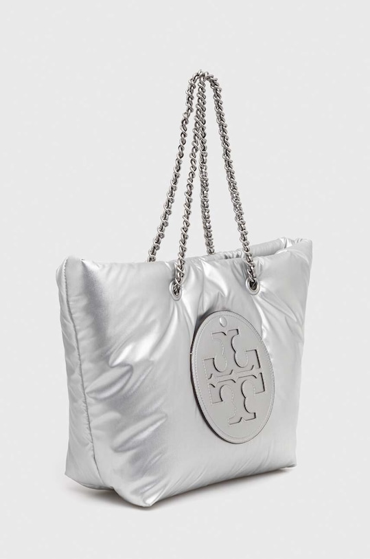 Kabelka Tory Burch Ella Metallic Puffy Chain 152451.040 stříbrná SS24