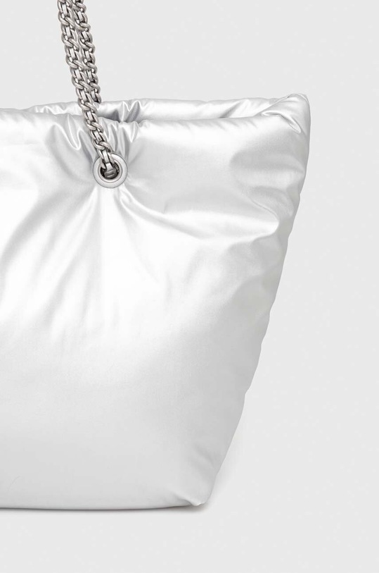 Kabelka Tory Burch Ella Metallic Puffy Chain stříbrná 152451.040