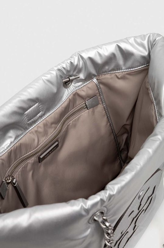 Kabelka Tory Burch Ella Metallic Puffy Chain 152451.040 stříbrná