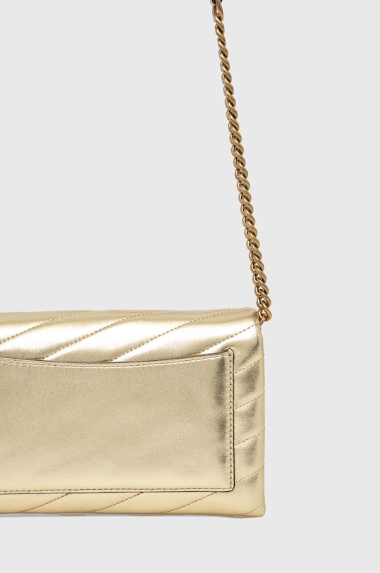 Akcesoria Tory Burch torebka Kira Chevron Metallic 152543.700 złoty