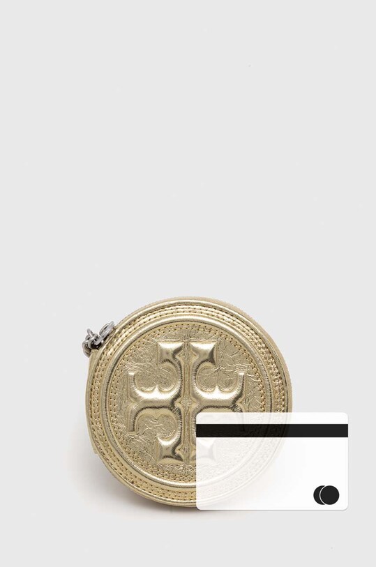 Шкіряний гаманець Tory Burch золотий 153106.700