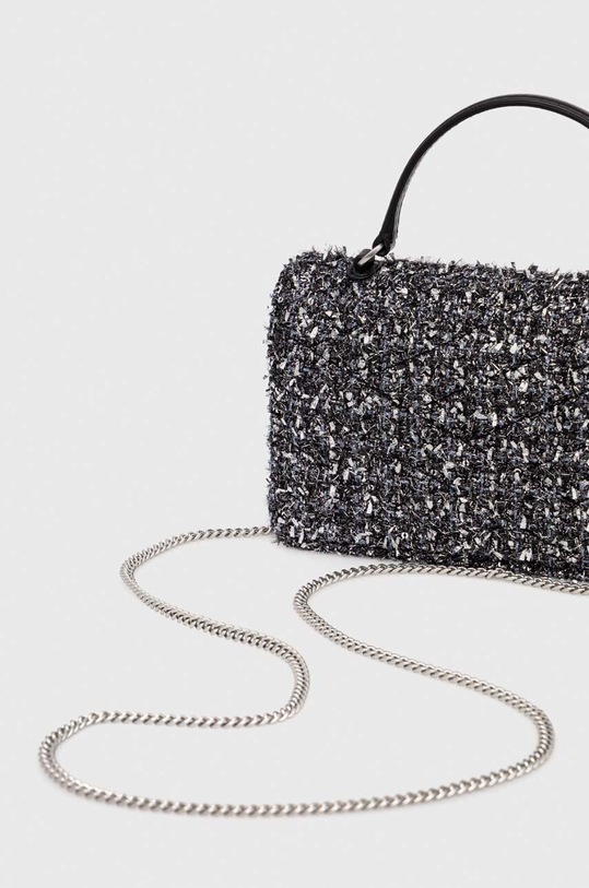 Kabelka Tory Burch Kira Chevron Tweed Mini černá 155542.003