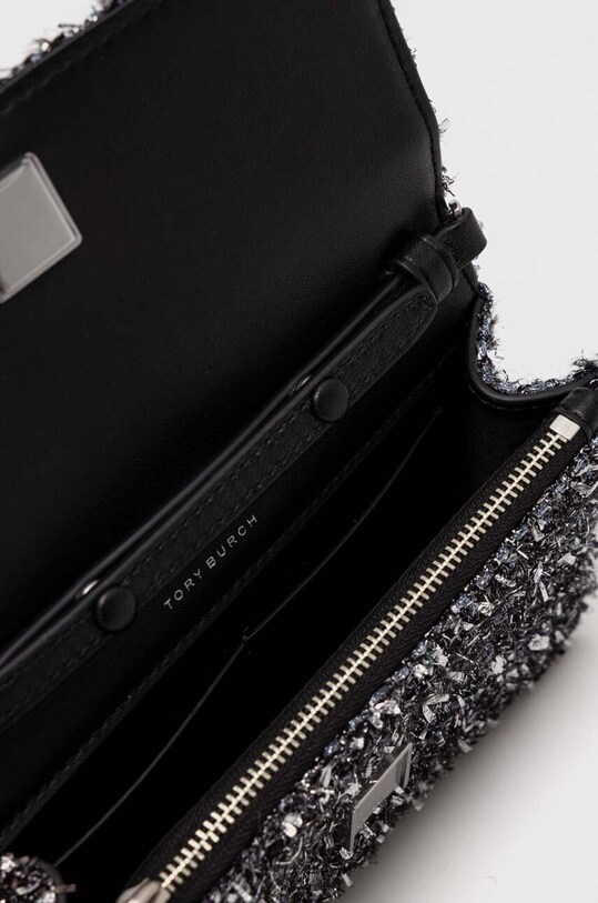 Kabelka Tory Burch Kira Chevron Tweed Mini 155542.003 černá