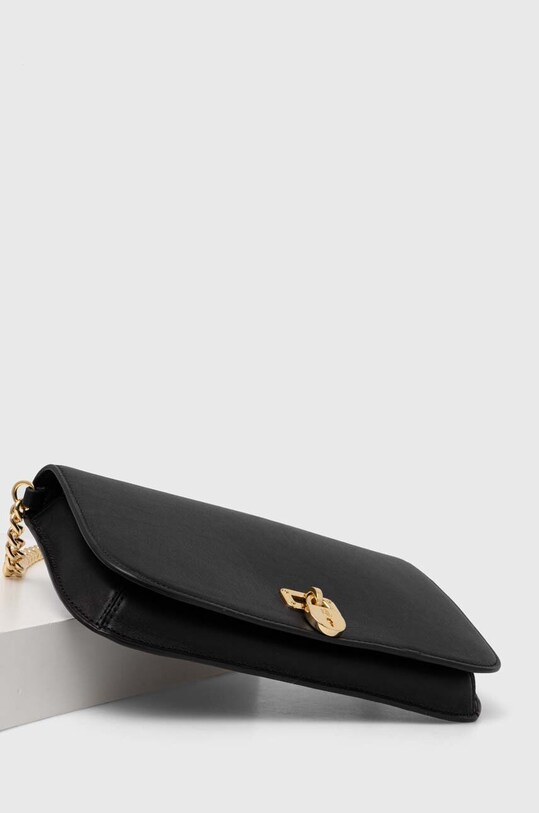 Lauren Ralph Lauren kopertówka skórzana czarny 431915344