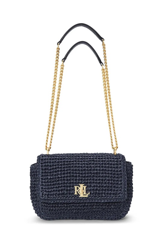 Lauren Ralph Lauren torebka skóra licowa granatowy 431920043