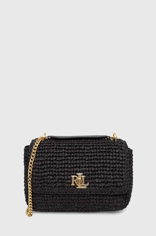 Lauren Ralph Lauren torebka skóra licowa czarny 431920043