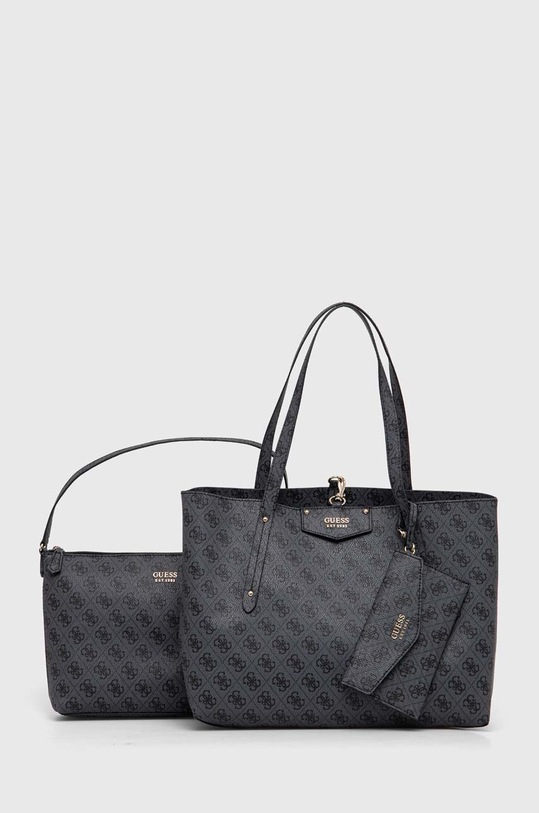 Guess torebka ECO BRENTON mieści A4 czarny HWEBG8.39023