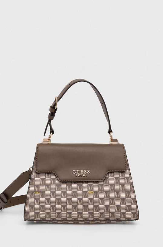 Guess torebka HALLIE nie mieści A4 brązowy HWJT87.40200