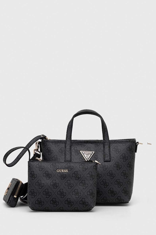 Kabelka Guess LATONA vzorovaný černá HWSG92.11750