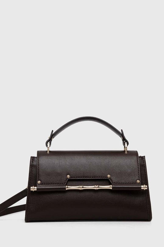 Guess torebka skórzana IRIS skóra licowa brązowy HWALPS.L4180