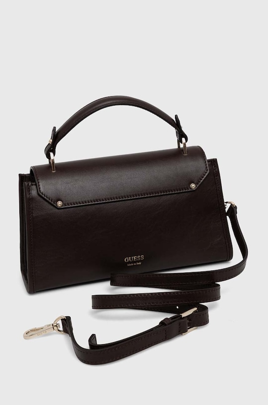 Akcesoria Guess torebka skórzana IRIS HWALPS.L4180 brązowy