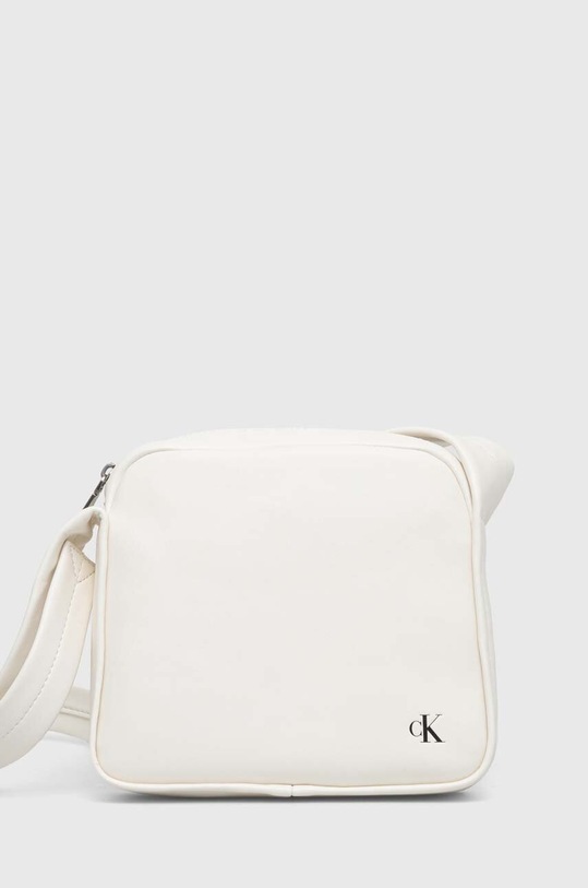 Τσάντα Calvin Klein Jeans συνθετικό λευκό K60K611468