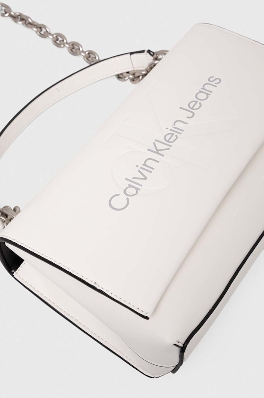 Τσάντα Calvin Klein Jeans λευκό K60K611866