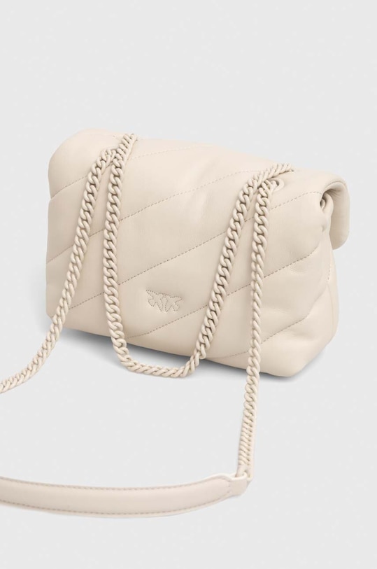 Pinko torebka skórzana 100039.A1JO beżowy AA00