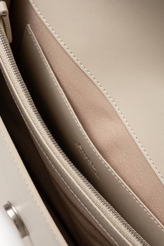 Кожаная сумочка Pinko 100053.A0F1 бежевый