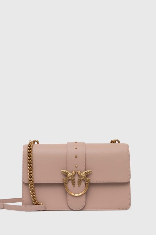 Pinko torebka skórzana skóra licowa różowy 100053.A0F1