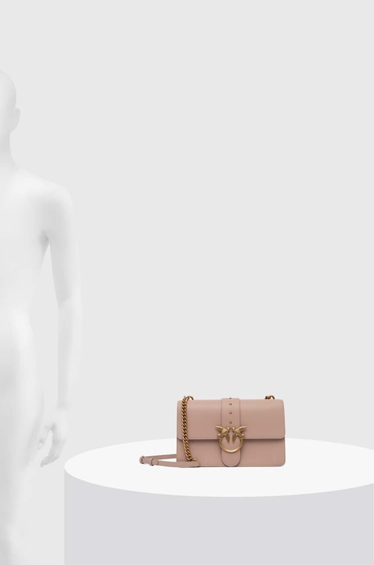 Pinko torebka skórzana 100053.A0F1 różowy