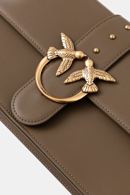 Pinko torebka skórzana zielony 100053.A0F1