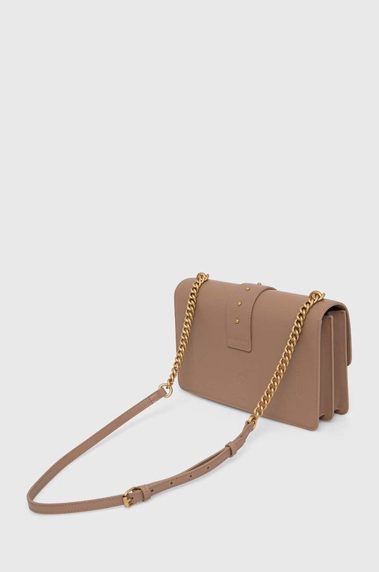 Accesorii Pinko poseta de piele 100053.A0F1 maro