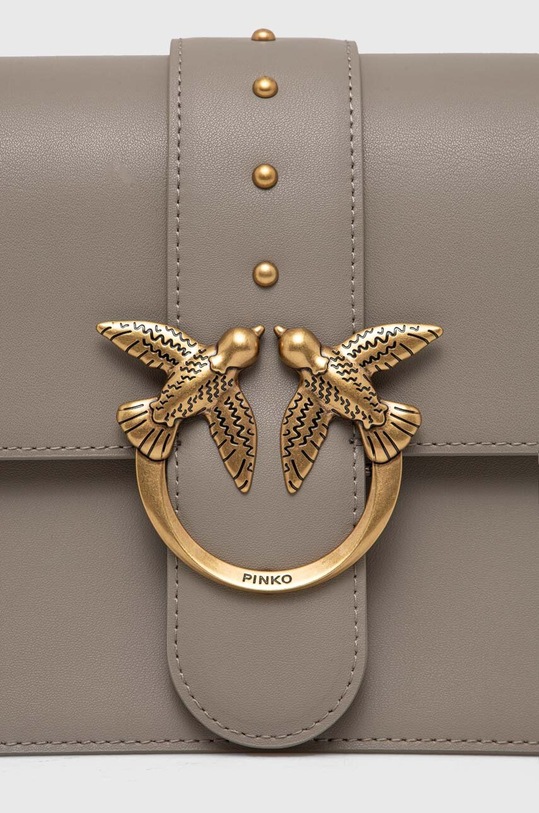Кожаная сумочка Pinko серый 100053.A0F1