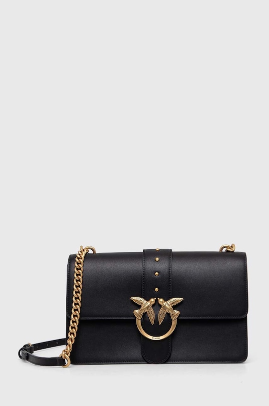 Pinko torebka skórzana skóra licowa czarny 100053.A0F1
