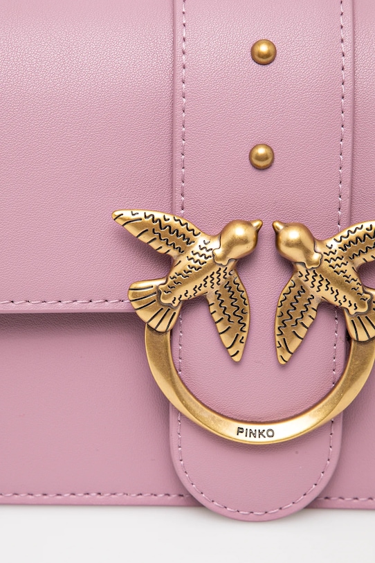 Pinko torebka skórzana różowy 100059.A0F1
