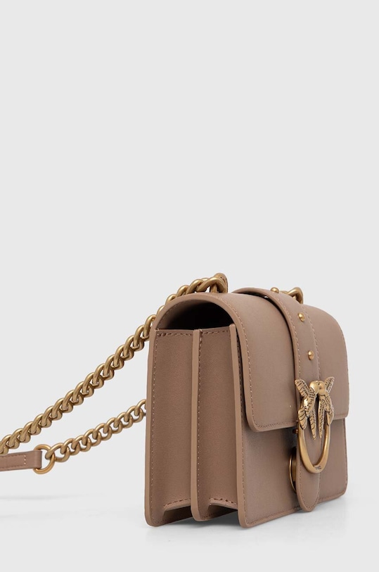 Шкіряна сумочка Pinko 100059.A0F1 бежевий AA00