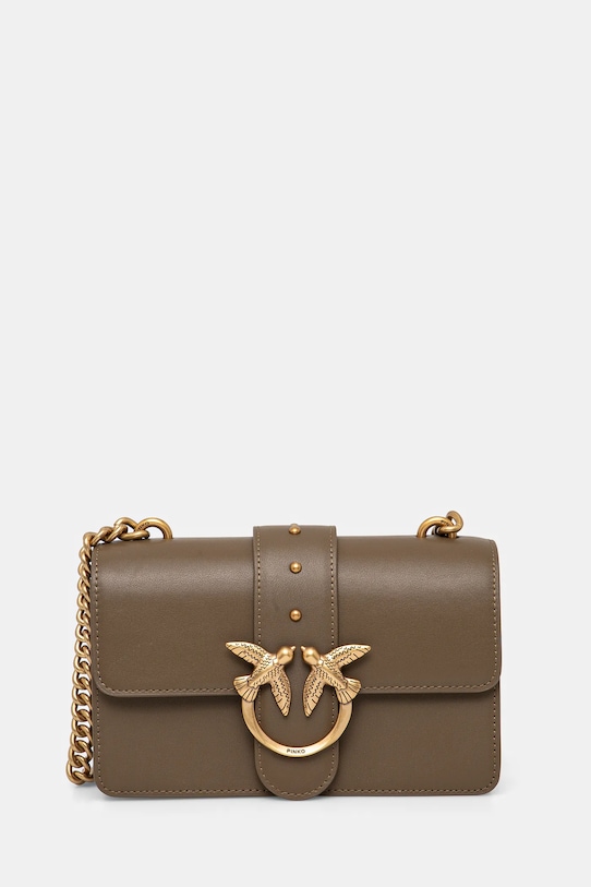 Δερμάτινη τσάντα Pinko πράσινο 100059.A0F1