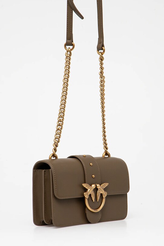 Δερμάτινη τσάντα Pinko 100059.A0F1 πράσινο AA00