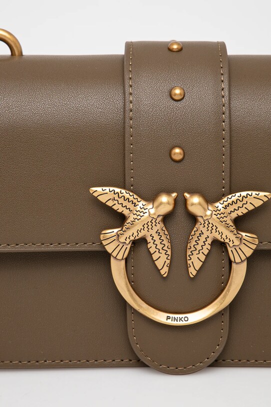 Δερμάτινη τσάντα Pinko πράσινο 100059.A0F1