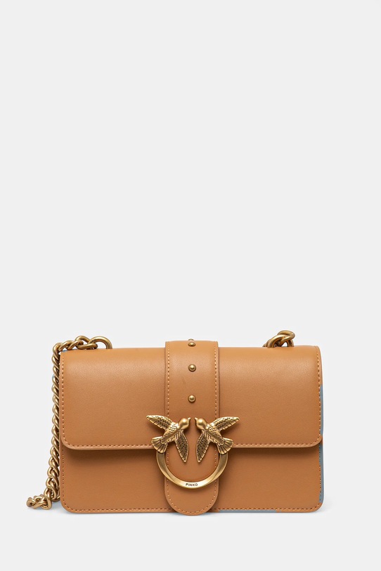 Pinko torebka skórzana brązowy 100059.A0F1