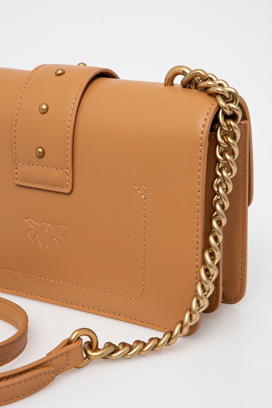 Akcesoria Pinko torebka skórzana 100059.A0F1 brązowy