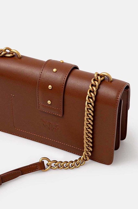 Akcesoria Pinko torebka skórzana 100059.A0F1 brązowy