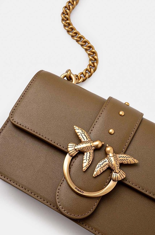 Pinko torebka skórzana zielony 100059.A0F1