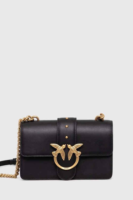 Pinko torebka skórzana skóra licowa czarny 100059.A0F1