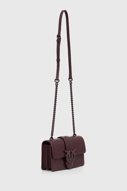 Δερμάτινη τσάντα Pinko 100059.A124 μπορντό SS24