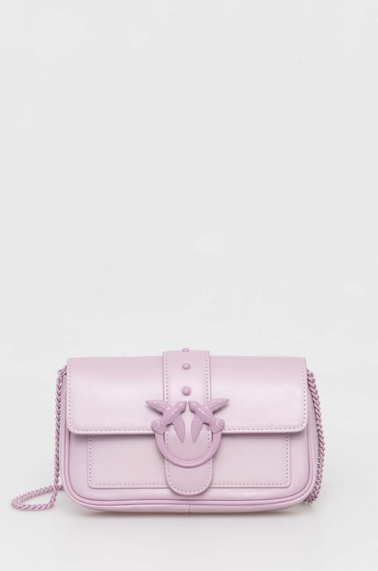 Pinko kopertówka skórzana 100061.A124 fioletowy SS24