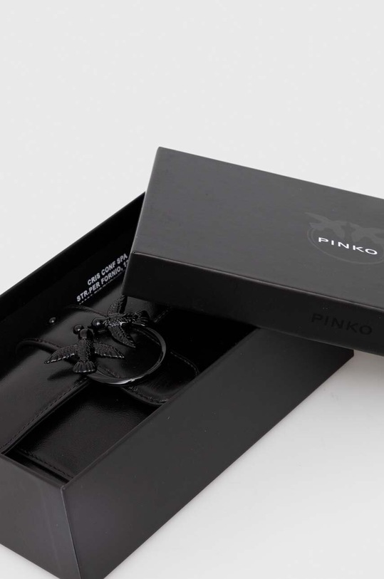 Pinko kopertówka skórzana czarny 100061.A124