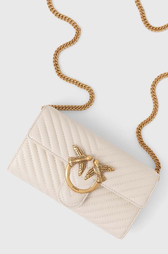Pinko poseta de piele imprimeu alb 100062.A0GK
