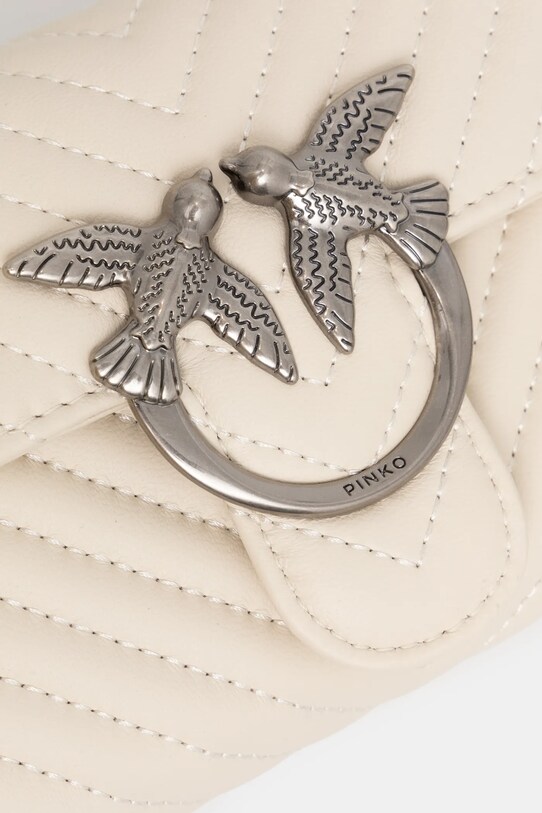 Kožená kabelka Pinko béžová 100062.A0GK